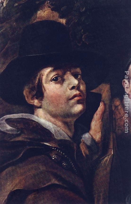 Jacob Jordaens Self Portrait among Parents, Brothers and Sisters [detail]